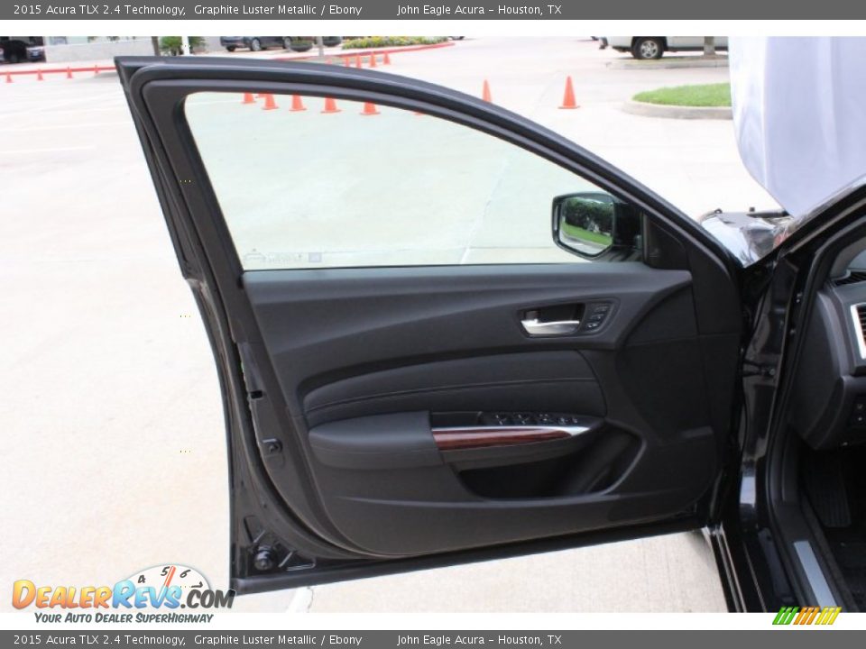 2015 Acura TLX 2.4 Technology Graphite Luster Metallic / Ebony Photo #10