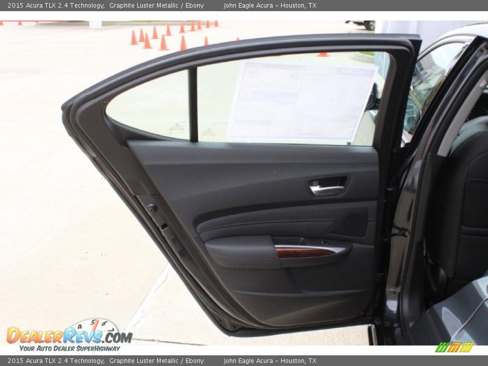 2015 Acura TLX 2.4 Technology Graphite Luster Metallic / Ebony Photo #12