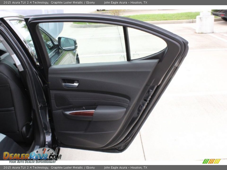 2015 Acura TLX 2.4 Technology Graphite Luster Metallic / Ebony Photo #16