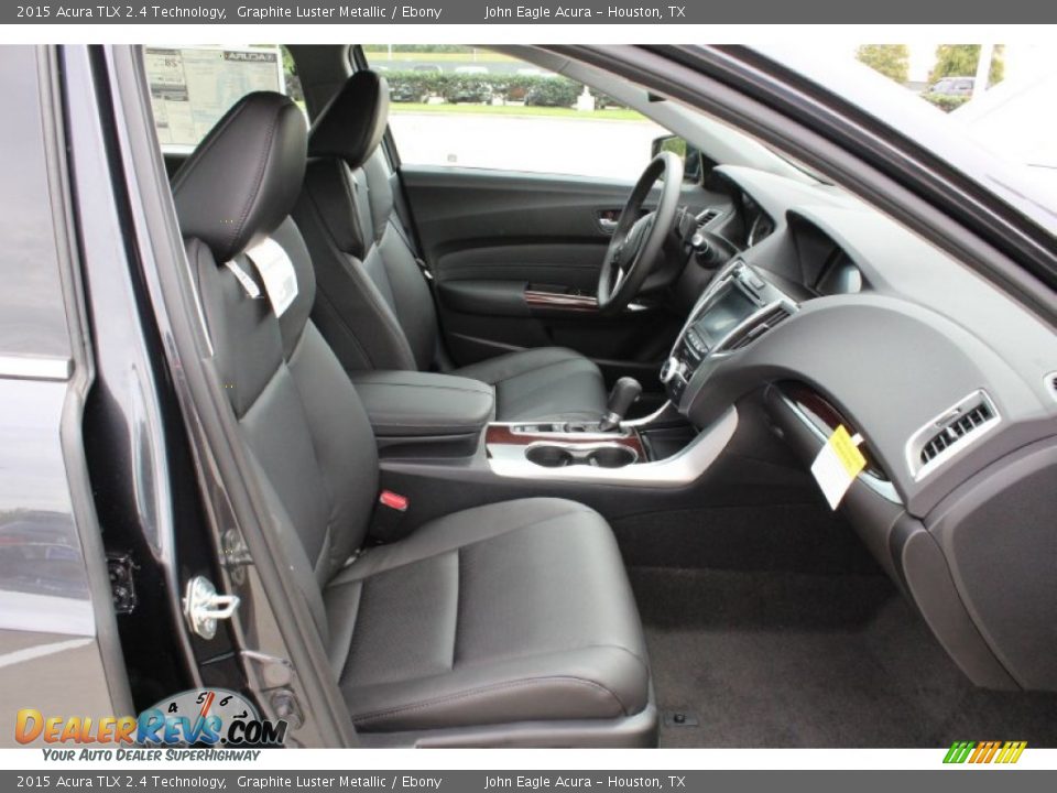 2015 Acura TLX 2.4 Technology Graphite Luster Metallic / Ebony Photo #19