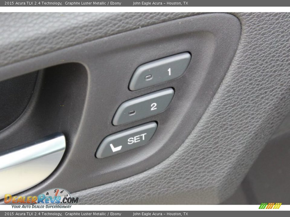 2015 Acura TLX 2.4 Technology Graphite Luster Metallic / Ebony Photo #23