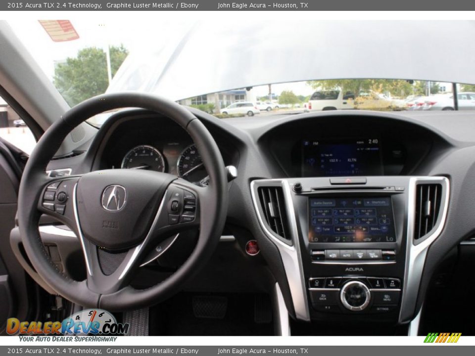 2015 Acura TLX 2.4 Technology Graphite Luster Metallic / Ebony Photo #28
