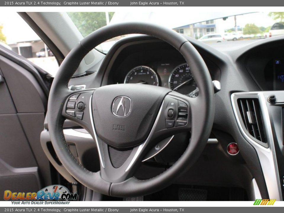 2015 Acura TLX 2.4 Technology Graphite Luster Metallic / Ebony Photo #29