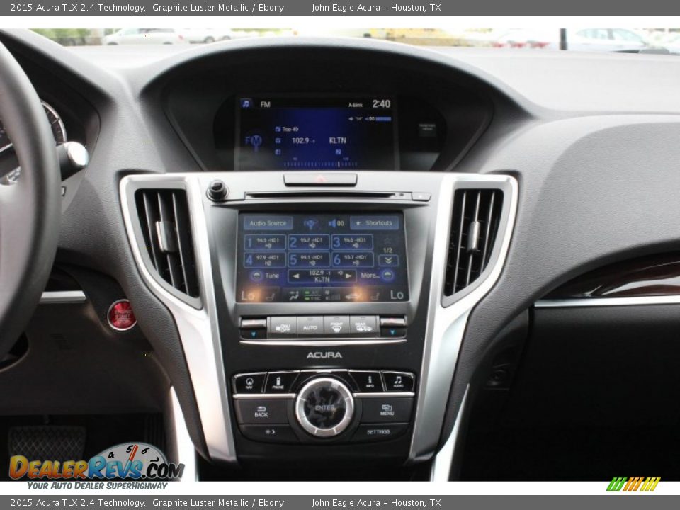 2015 Acura TLX 2.4 Technology Graphite Luster Metallic / Ebony Photo #30