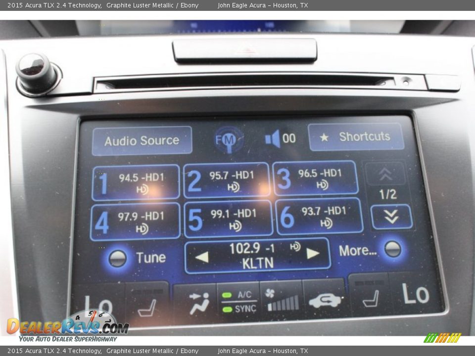 2015 Acura TLX 2.4 Technology Graphite Luster Metallic / Ebony Photo #32