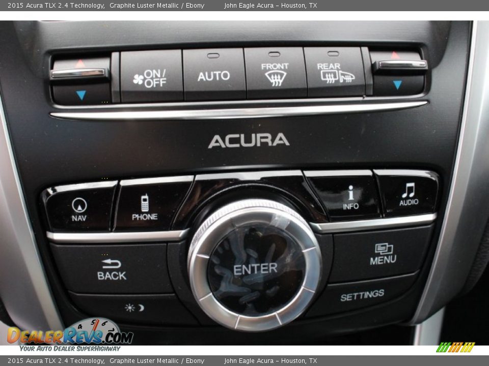 2015 Acura TLX 2.4 Technology Graphite Luster Metallic / Ebony Photo #33