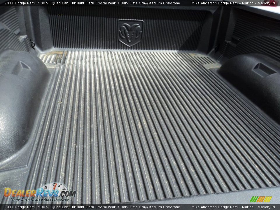 2011 Dodge Ram 1500 ST Quad Cab Brilliant Black Crystal Pearl / Dark Slate Gray/Medium Graystone Photo #9