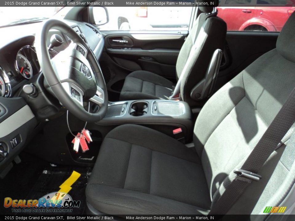 Black Interior - 2015 Dodge Grand Caravan SXT Photo #5