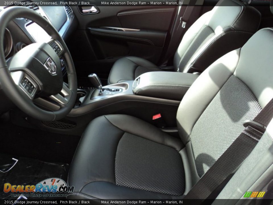 Black Interior - 2015 Dodge Journey Crossroad Photo #5