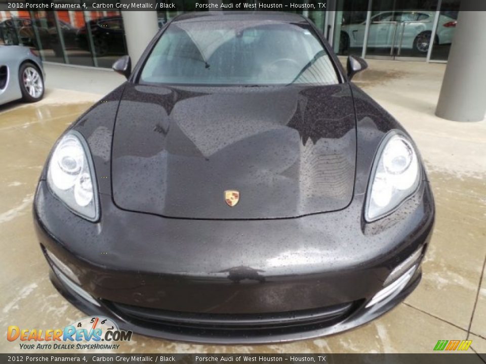 2012 Porsche Panamera 4 Carbon Grey Metallic / Black Photo #2