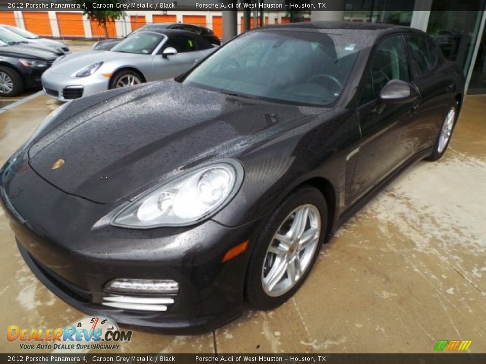 2012 Porsche Panamera 4 Carbon Grey Metallic / Black Photo #3
