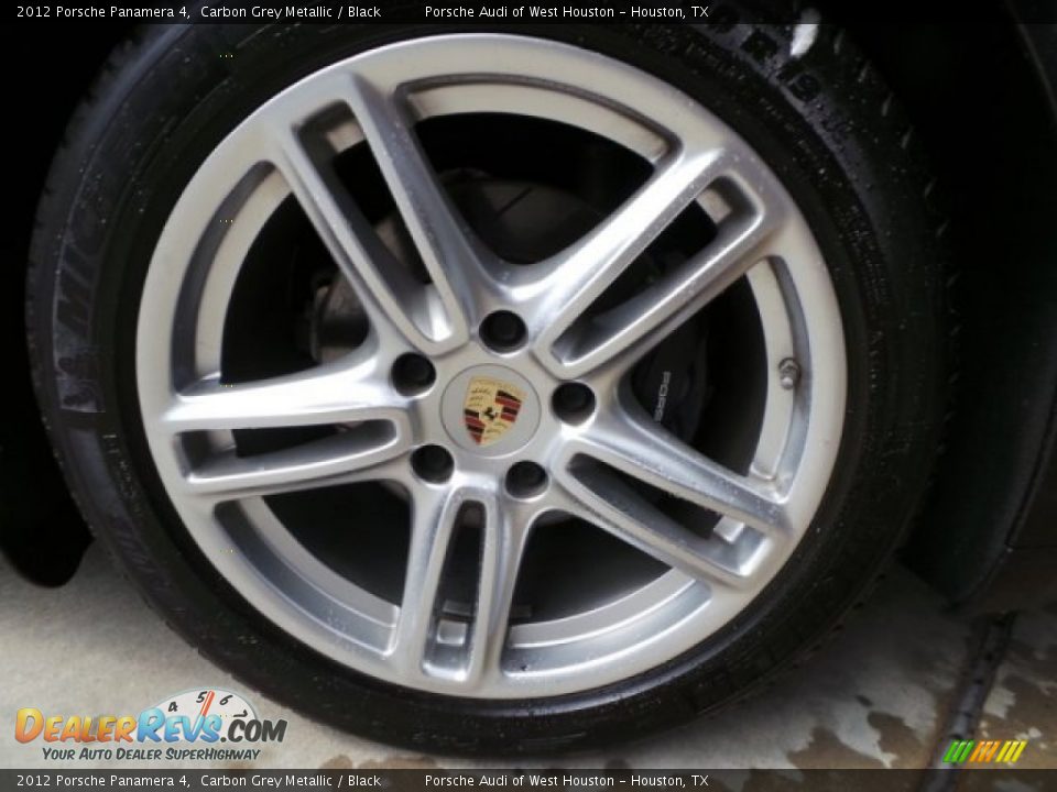 2012 Porsche Panamera 4 Carbon Grey Metallic / Black Photo #11