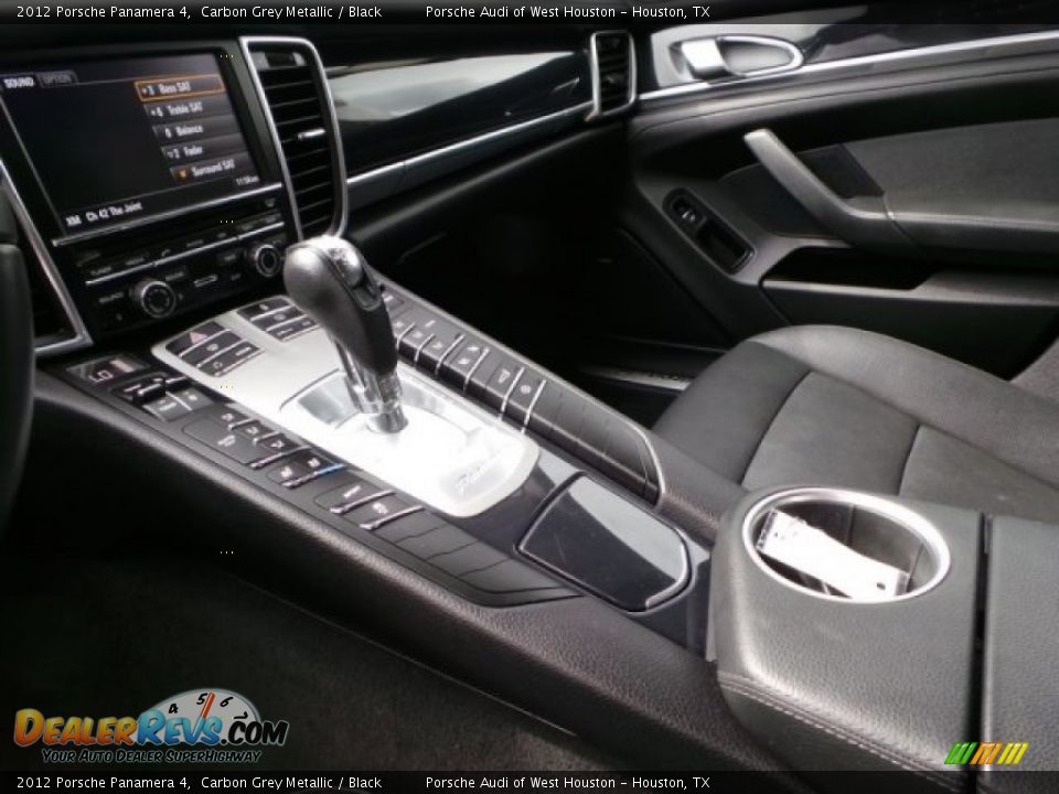2012 Porsche Panamera 4 Carbon Grey Metallic / Black Photo #20