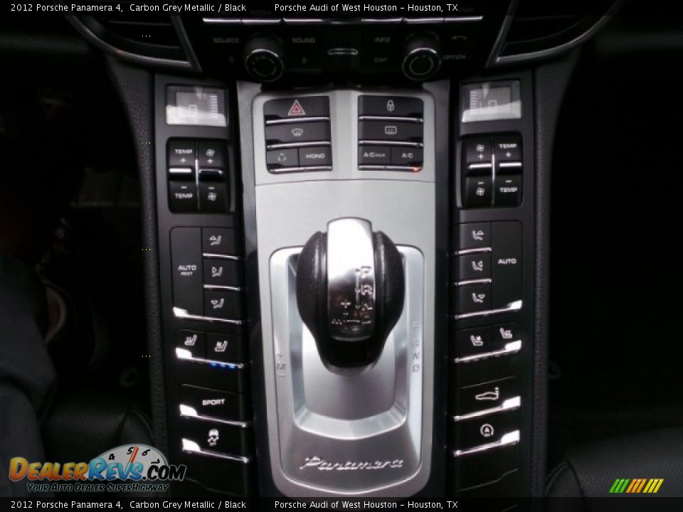 2012 Porsche Panamera 4 Carbon Grey Metallic / Black Photo #27