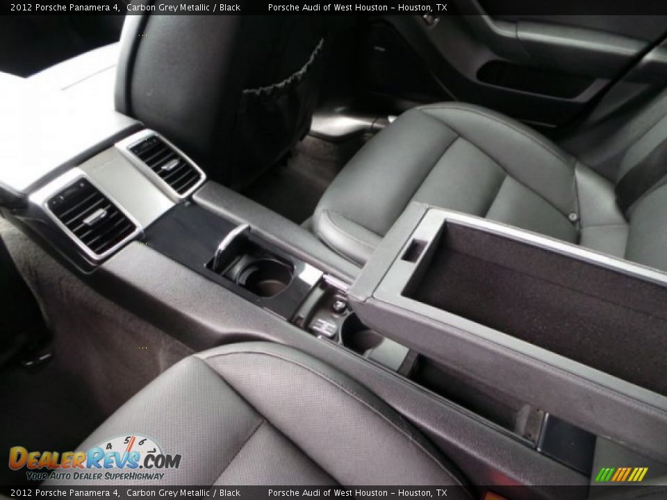 2012 Porsche Panamera 4 Carbon Grey Metallic / Black Photo #35