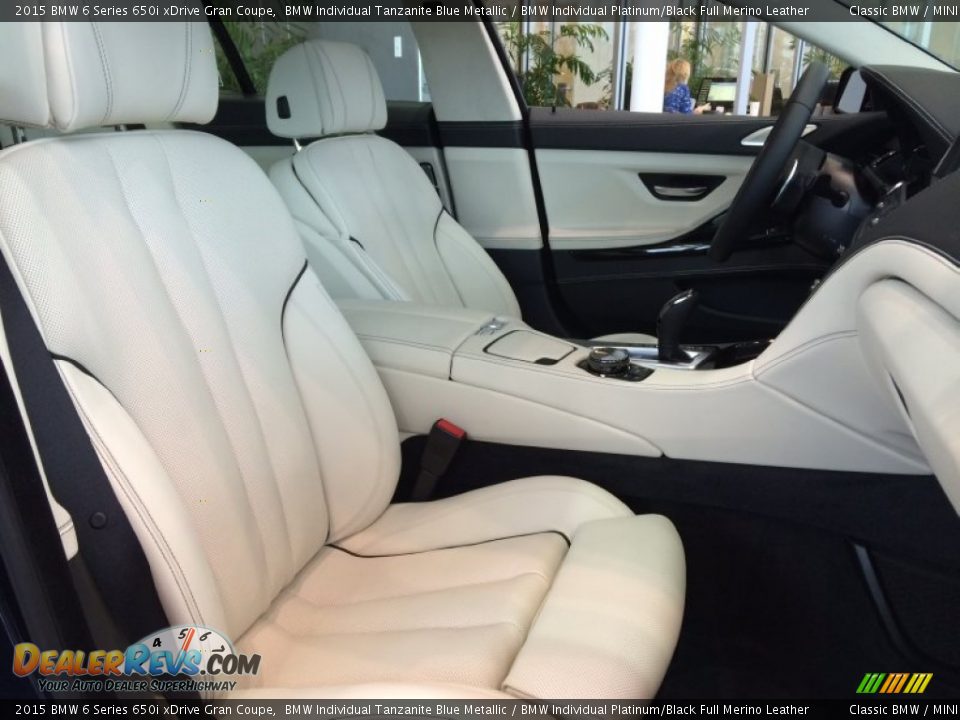 Front Seat of 2015 BMW 6 Series 650i xDrive Gran Coupe Photo #3