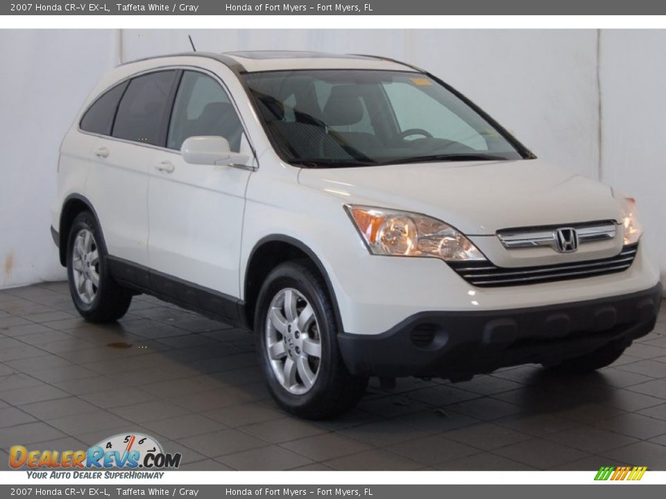 2007 Honda CR-V EX-L Taffeta White / Gray Photo #2