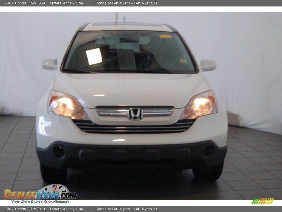 2007 Honda CR-V EX-L Taffeta White / Gray Photo #3