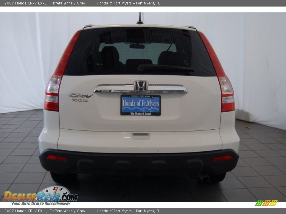 2007 Honda CR-V EX-L Taffeta White / Gray Photo #7