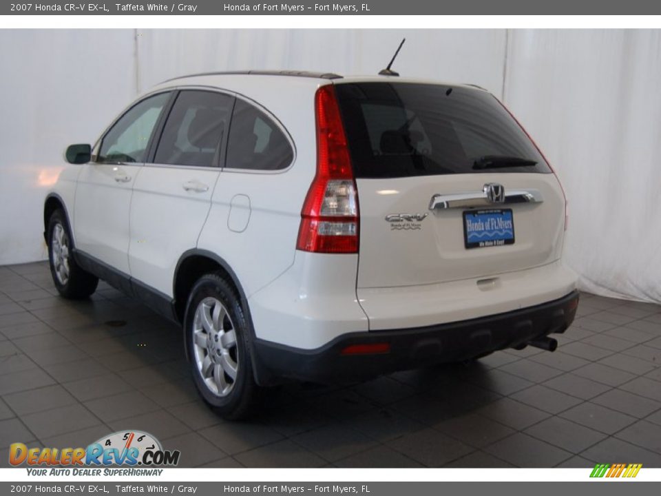 2007 Honda CR-V EX-L Taffeta White / Gray Photo #8