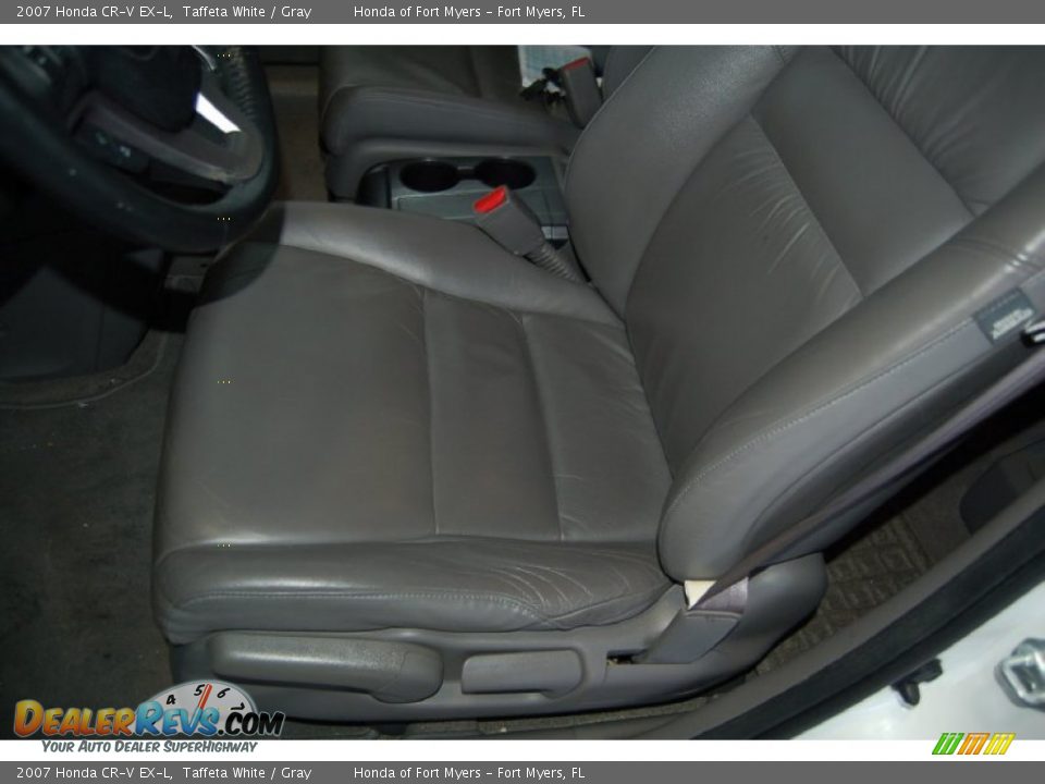 2007 Honda CR-V EX-L Taffeta White / Gray Photo #14