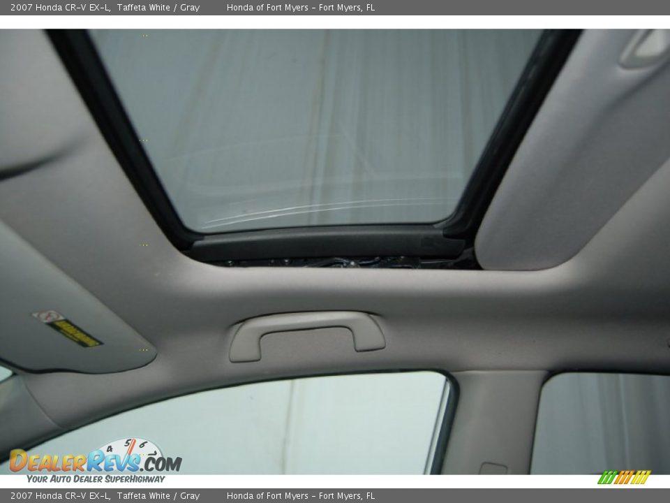 2007 Honda CR-V EX-L Taffeta White / Gray Photo #16