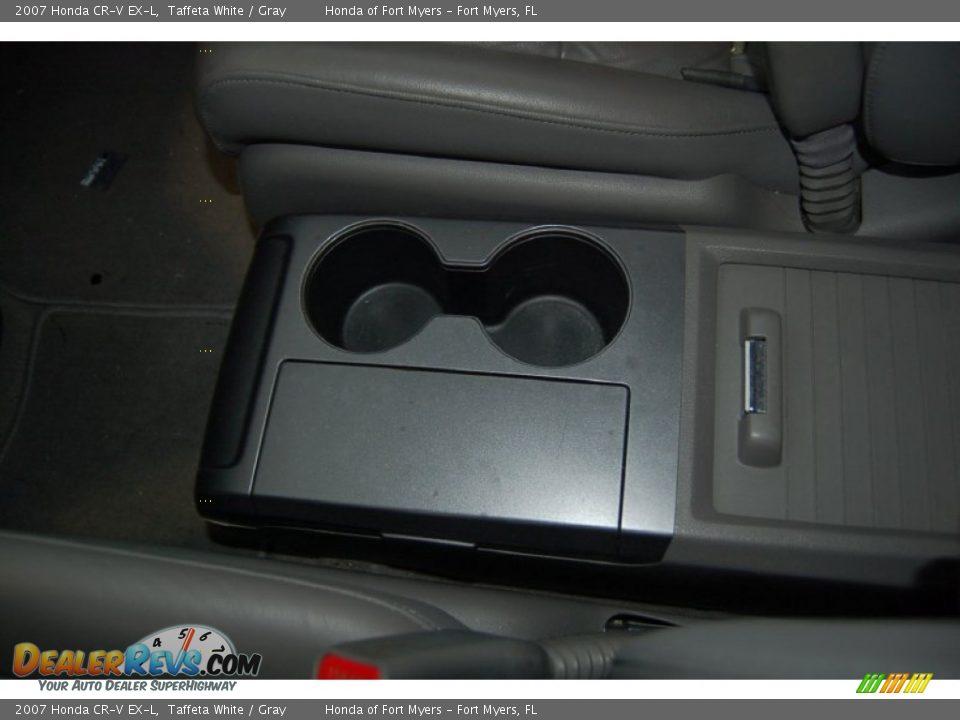 2007 Honda CR-V EX-L Taffeta White / Gray Photo #17