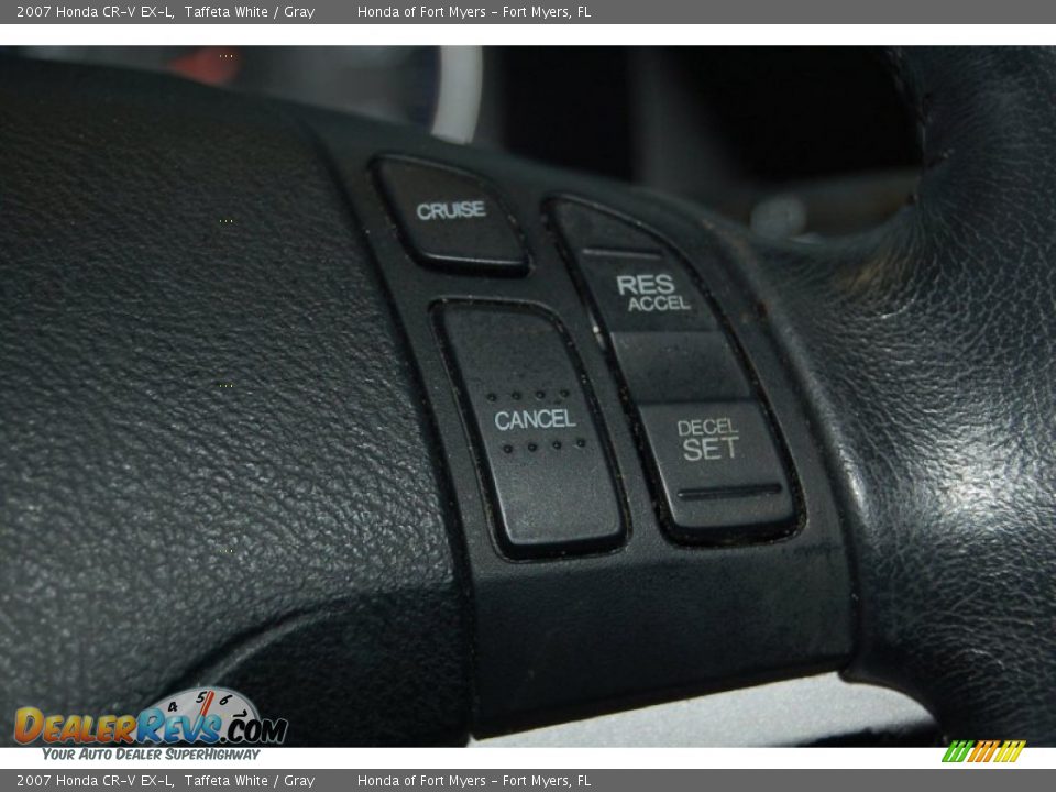 2007 Honda CR-V EX-L Taffeta White / Gray Photo #22