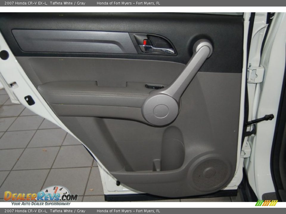 2007 Honda CR-V EX-L Taffeta White / Gray Photo #24