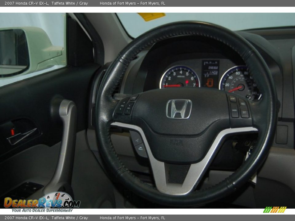 2007 Honda CR-V EX-L Taffeta White / Gray Photo #28
