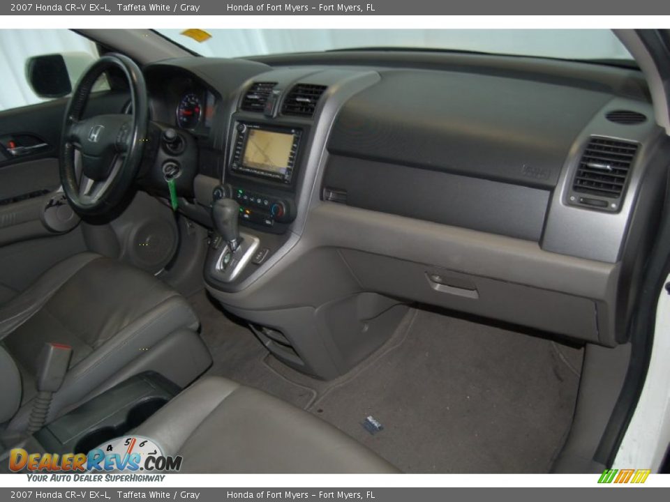 2007 Honda CR-V EX-L Taffeta White / Gray Photo #33