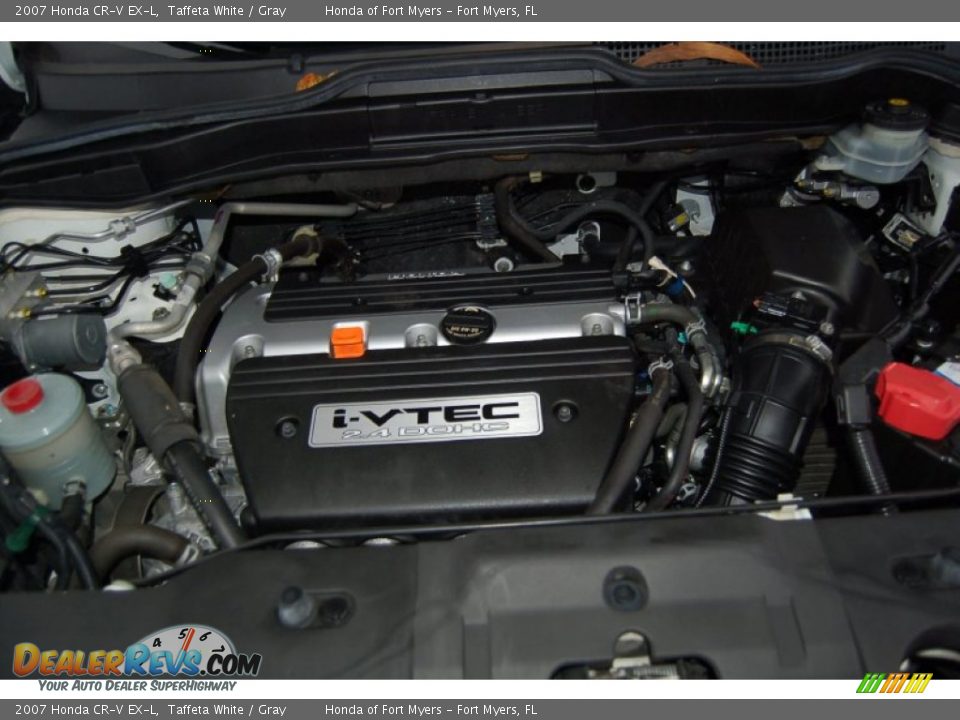 2007 Honda CR-V EX-L Taffeta White / Gray Photo #35