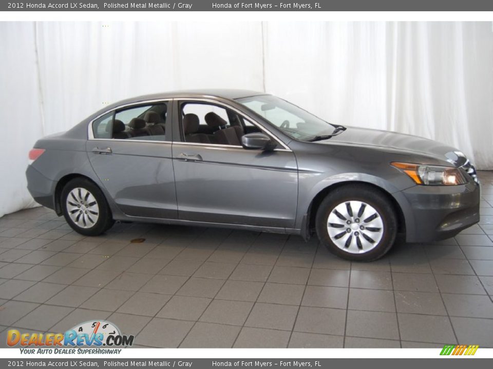 2012 Honda Accord LX Sedan Polished Metal Metallic / Gray Photo #5