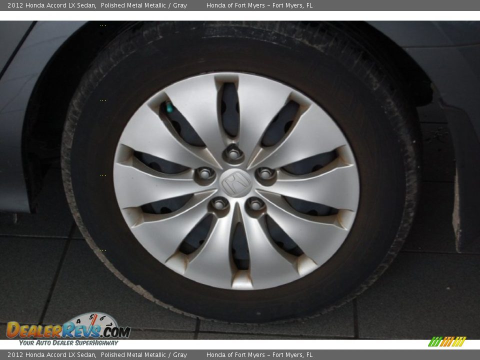 2012 Honda Accord LX Sedan Polished Metal Metallic / Gray Photo #9