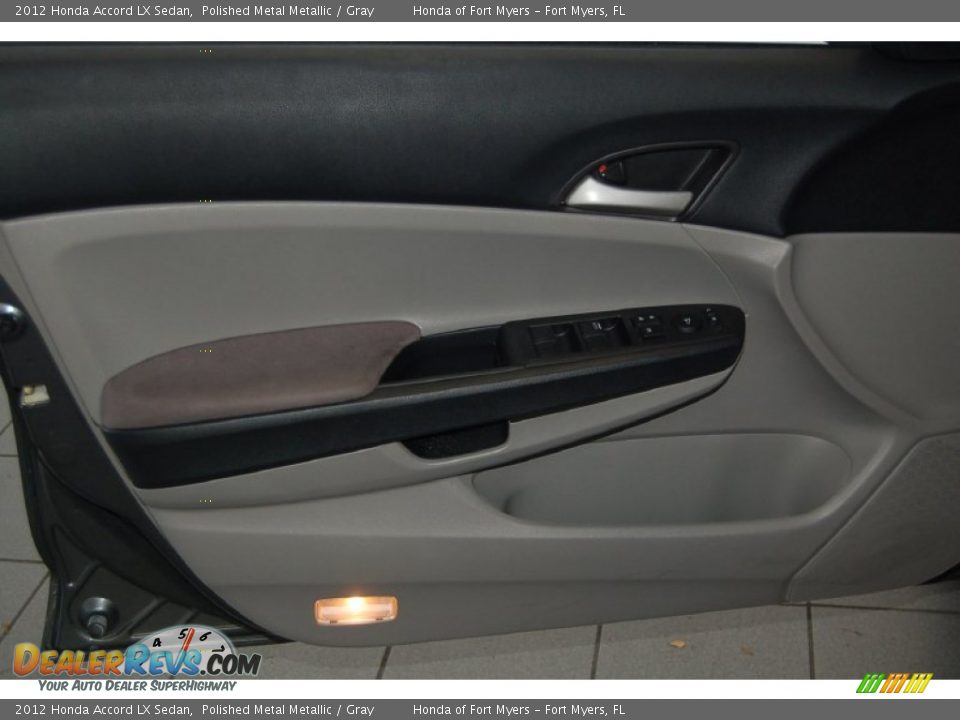 2012 Honda Accord LX Sedan Polished Metal Metallic / Gray Photo #11