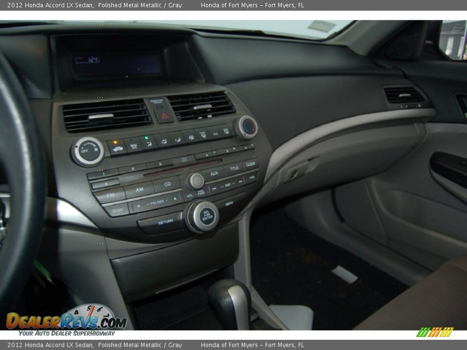 2012 Honda Accord LX Sedan Polished Metal Metallic / Gray Photo #14