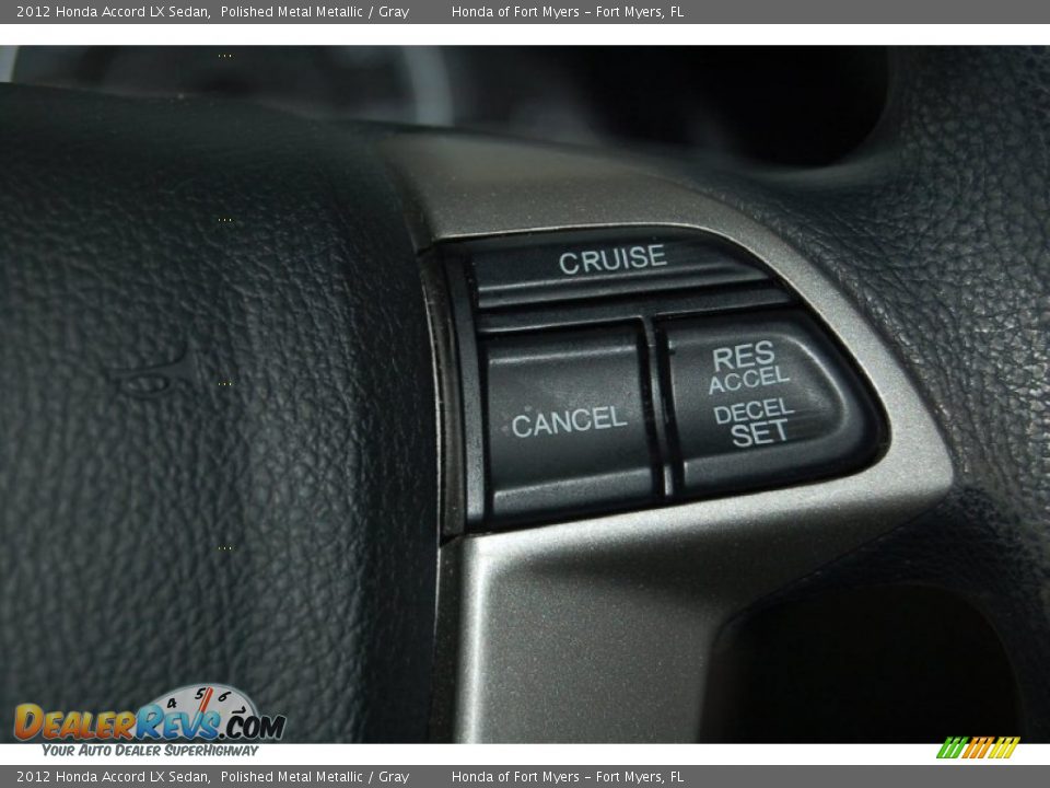 2012 Honda Accord LX Sedan Polished Metal Metallic / Gray Photo #18