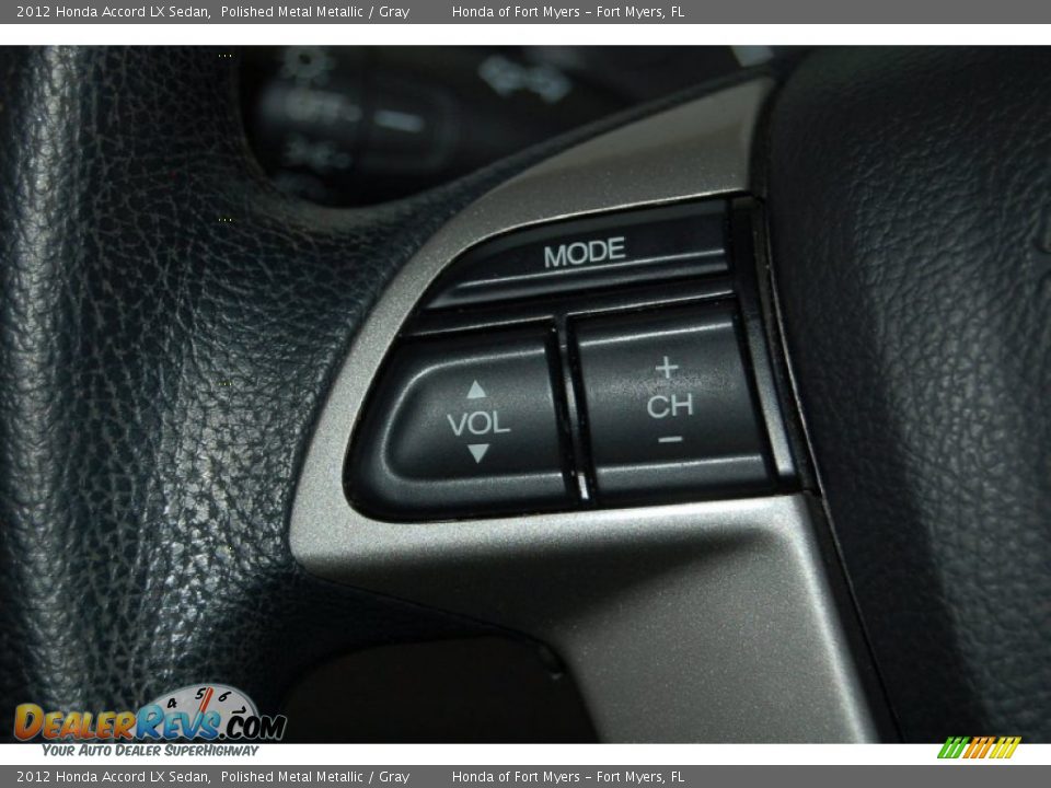 2012 Honda Accord LX Sedan Polished Metal Metallic / Gray Photo #19