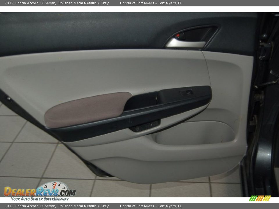 2012 Honda Accord LX Sedan Polished Metal Metallic / Gray Photo #20
