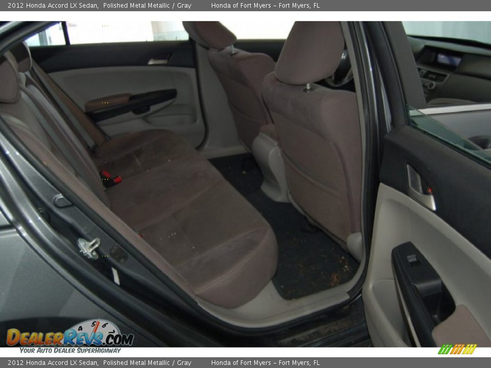 2012 Honda Accord LX Sedan Polished Metal Metallic / Gray Photo #23