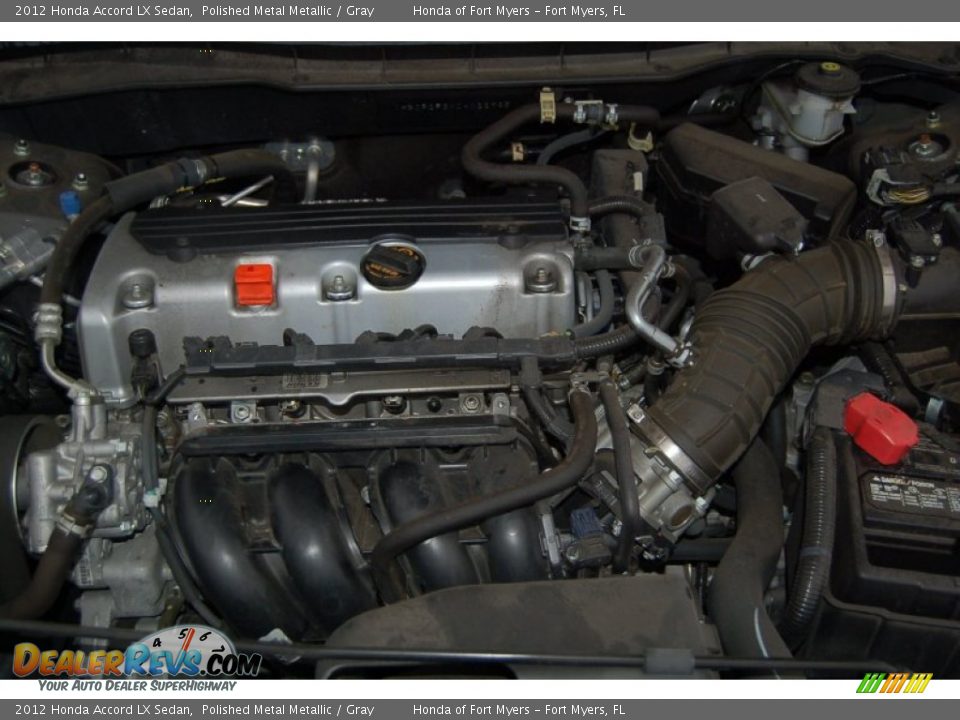 2012 Honda Accord LX Sedan Polished Metal Metallic / Gray Photo #26
