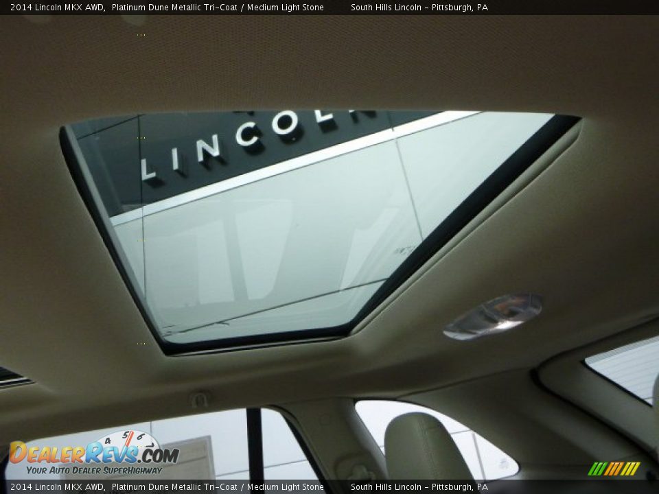 2014 Lincoln MKX AWD Platinum Dune Metallic Tri-Coat / Medium Light Stone Photo #18