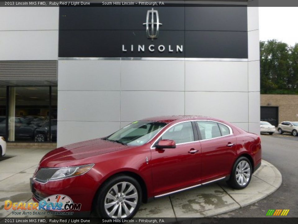 2013 Lincoln MKS FWD Ruby Red / Light Dune Photo #1