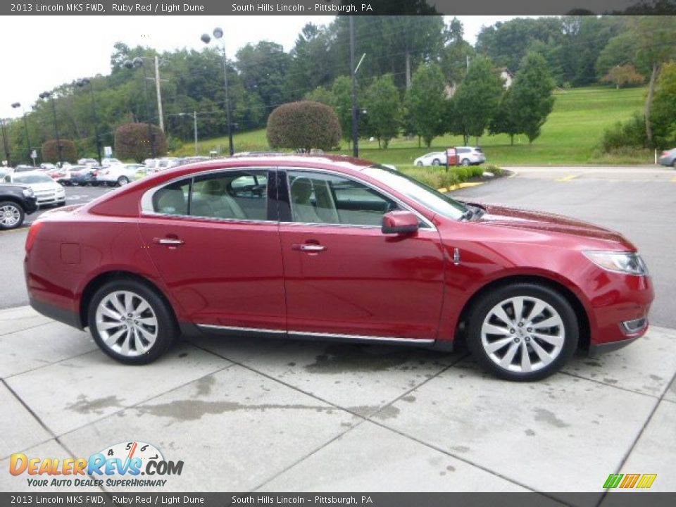 2013 Lincoln MKS FWD Ruby Red / Light Dune Photo #6