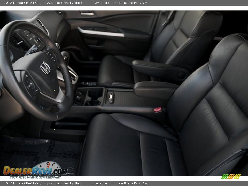 2012 Honda CR-V EX-L Crystal Black Pearl / Black Photo #3