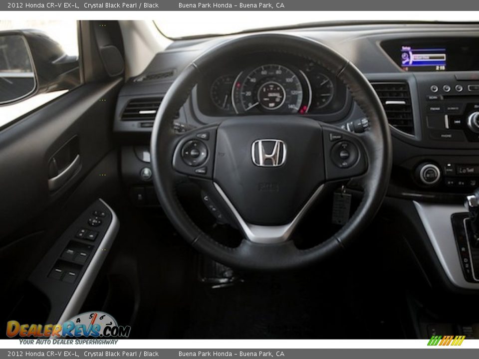 2012 Honda CR-V EX-L Crystal Black Pearl / Black Photo #5