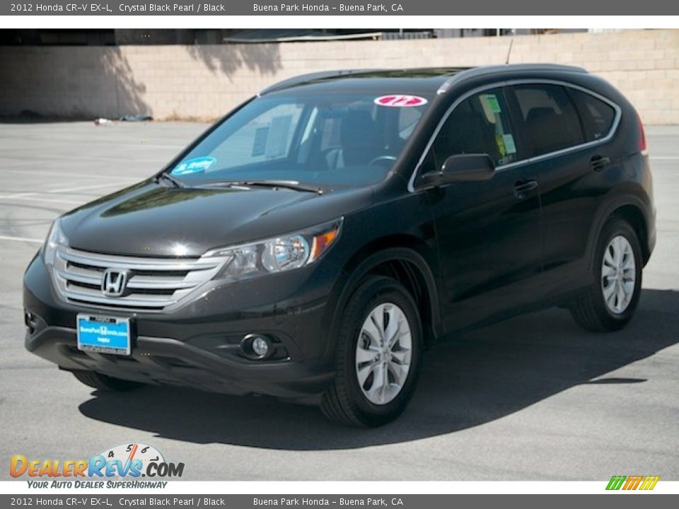 2012 Honda CR-V EX-L Crystal Black Pearl / Black Photo #8