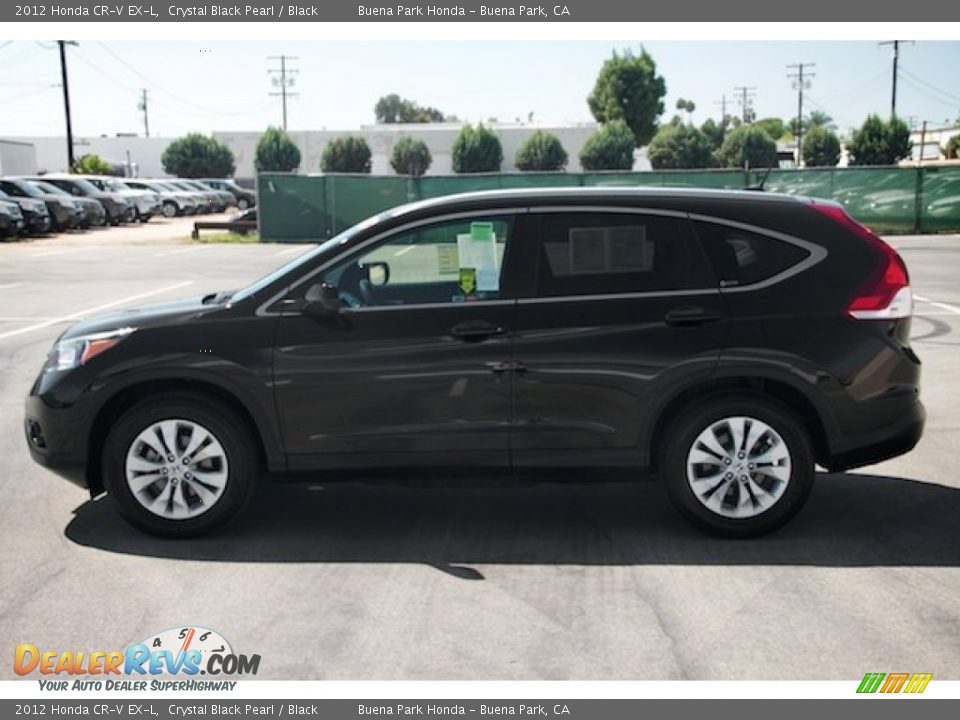 2012 Honda CR-V EX-L Crystal Black Pearl / Black Photo #9