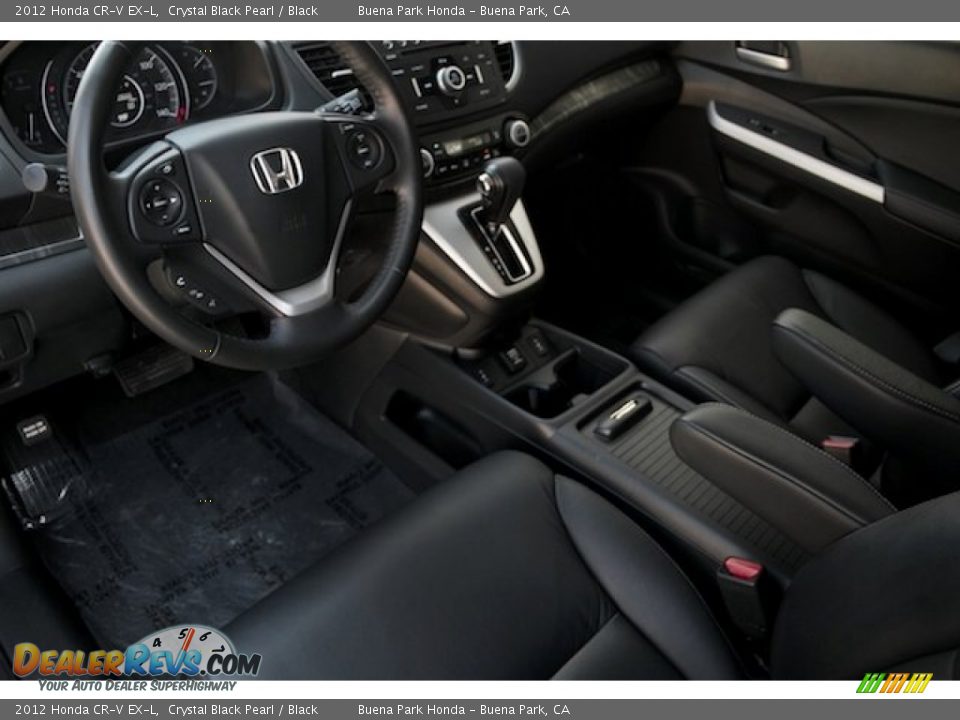 2012 Honda CR-V EX-L Crystal Black Pearl / Black Photo #13