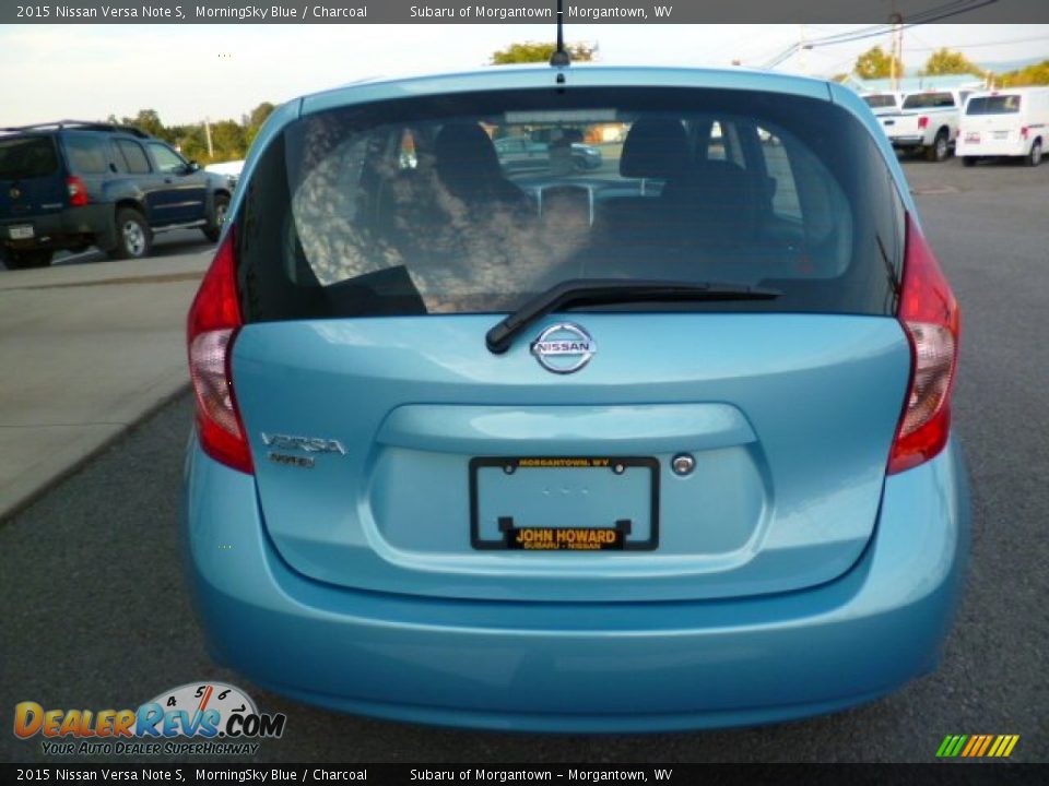 2015 Nissan Versa Note S MorningSky Blue / Charcoal Photo #6